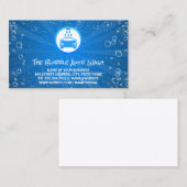 Auto was Logo | Blauwe zeepbellen Visitekaartje (Voorkant / Achterkant)