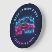 Auto was neon Kijk naar aangepaste tekst Grote Klok (Hoek)