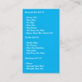 Auto was | Reinigingsdienst Zakelijke auto Visitekaartje (Achterkant)