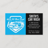Auto was | Reinigingsdienst Zakelijke auto Visitekaartje (Voorkant)