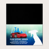 Auto was | Reinigingsproducten Visitekaartje (Buitenkant ongevouwen)