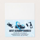 Auto was | Reinigingsproducten Visitekaartje (Buitenkant ongevouwen)