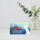 Auto was | Reinigingsproducten Visitekaartje (Staand voorkant)