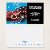 Auto was | Rode auto Visitekaartje (Voorkant /achterkant)