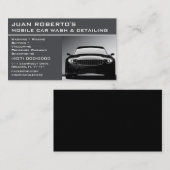 Auto was Visitekaartje met automatische details (Voorkant / Achterkant)