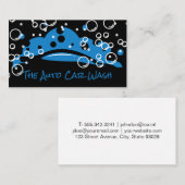 Auto was | Zeepbellen | Autoreiniging Visitekaartje (Voorkant / Achterkant)