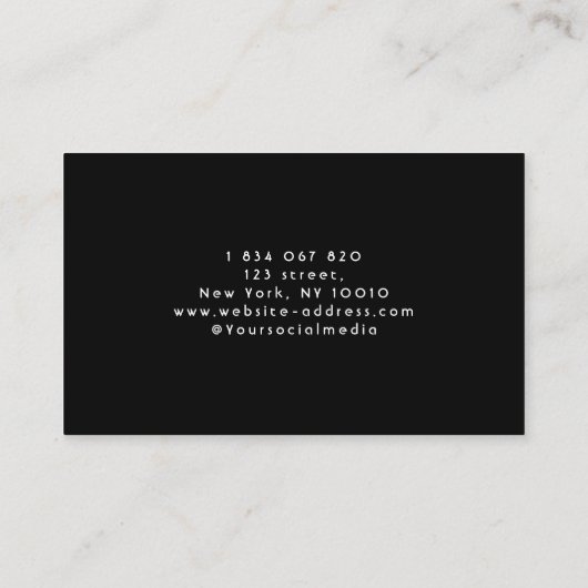 Auto Wash Auto Detailing Automotive Neon Visitekaartje (Achterkant)