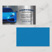 Auto Wash Detail Service Visitekaartje (Voorkant / Achterkant)