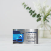 Auto Wash Detail Service Visitekaartje (Staand voorkant)