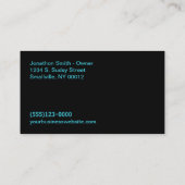 Auto Wash Detail Service Visitekaartje (Achterkant)