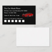 Auto-wasmachine Visitekaartje (Voorkant / Achterkant)