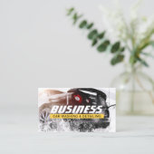 Auto-wasprogramma's en automatische gegevens over  visitekaartje (Staand voorkant)