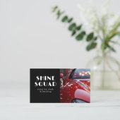 Auto Wassen Auto Detailing Automotive Foto Visitekaartje (Staand voorkant)
