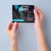 Auto Wassen Auto Detailing Prijs Pakket Flyer (Hand)