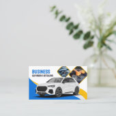Auto Wassen Auto Detailing Schoonmaken Automotive  Visitekaartje (Staand voorkant)