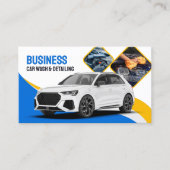 Auto Wassen Auto Detailing Schoonmaken Automotive  Visitekaartje (Voorkant)