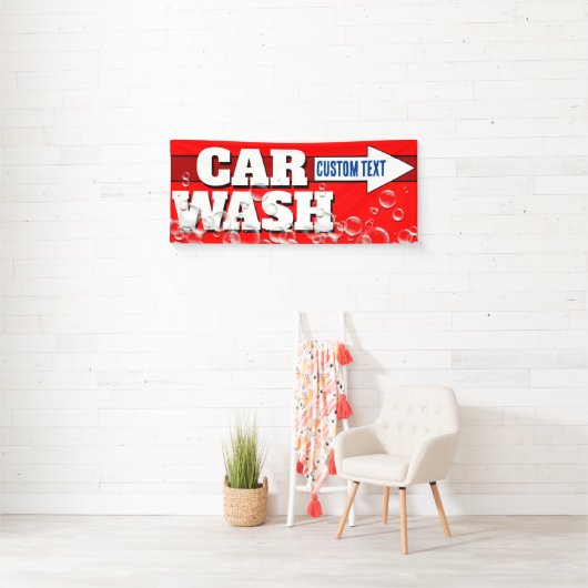  Auto Wassen Bold Bubbly Adverteren Spandoek (Insitu)