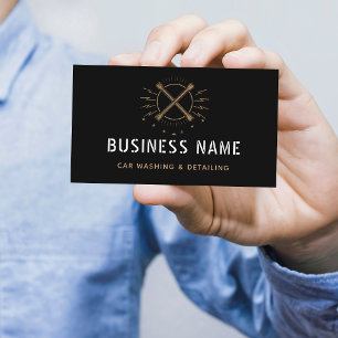 Auto Wassen & Detail Mobiele Reparatie Minimalisti Visitekaartje