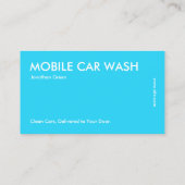 Auto Wassen Detailing Visitekaartje (Achterkant)