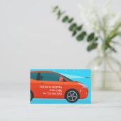 Auto Wassen Detailing Visitekaartje (Staand voorkant)