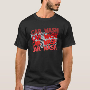 Auto Wassen een koele retro uniek design t shir T-shirt