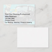 Auto wassen en auto detaillering Visitekaartjes (Voorkant / Achterkant)