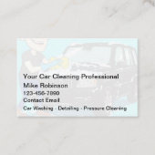 Auto wassen en auto detaillering Visitekaartjes (Voorkant)