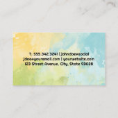 Auto Wassen Logo | Spuitfles | Auto Visitekaartje (Achterkant)