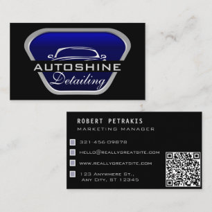 Auto Wassen Mobiel Auto Detailing Automotive Reini Visitekaartje