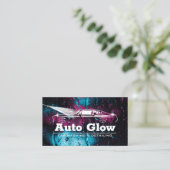 Auto Wassen Mobiel Auto Detailing Automotive Reini Visitekaartje (Staand voorkant)