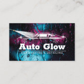 Auto Wassen Mobiel Auto Detailing Automotive Reini Visitekaartje (Voorkant)