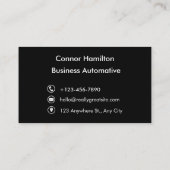 Auto Wassen Professionele Auto Detailing Automobie Visitekaartje (Achterkant)