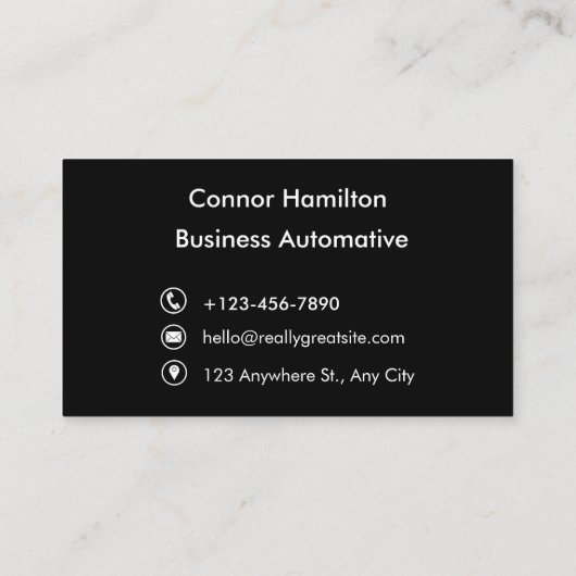 Auto Wassen Professionele Auto Detailing Automobie Visitekaartje (Achterkant)