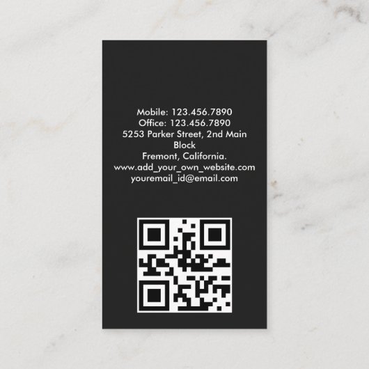 Auto Wassen Professionele Auto Detailing Automobie Visitekaartje (Achterkant)