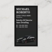 Auto Wassen Professionele Auto Detailing Automobie Visitekaartje (Voorkant)