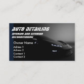 Auto Wassen Professionele Auto Detailing QR Code Visitekaartje (Voorkant)