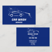 Auto Wassen Service Druk Wassen Auto Detail Visitekaartje (Voorkant / Achterkant)