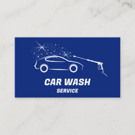 Auto Wassen Service Druk Wassen Auto Detail Visitekaartje