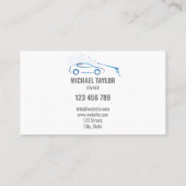Auto Wassen Service Druk Wassen Auto Detail Visitekaartje (Achterkant)