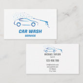 Auto Wassen Service Druk Wassen Auto Detail Visitekaartje (Voorkant / Achterkant)