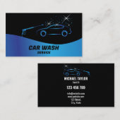 Auto Wassen Service Druk Wassen Auto Detail Visitekaartje (Voorkant / Achterkant)