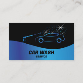 Auto Wassen Service Druk Wassen Auto Detail Visitekaartje