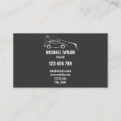 Auto Wassen Service Druk Wassen Auto Detail Visitekaartje (Achterkant)