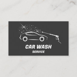 Auto Wassen Service Druk Wassen Auto Detail Visitekaartje