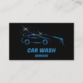 Auto Wassen Service Druk Wassen Auto Detail Visitekaartje (Voorkant)