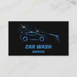 Auto Wassen Service Druk Wassen Auto Detail Visitekaartje