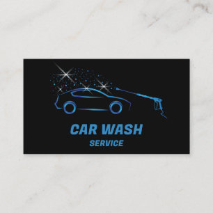 Auto Wassen Service Druk Wassen Auto Detail Visitekaartje