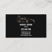 Auto Wassen Service Druk Wassen Auto Detail Visitekaartje (Achterkant)