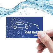 Auto Wassen Service Druk Wassen Auto Detail Visitekaartje