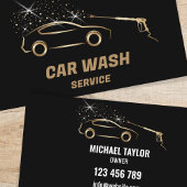 Auto Wassen Service Druk Wassen Auto Detail Visitekaartje